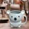Product Name Childrens Cartoon Ceramic Mug With Bear And Raccoon Designs 3