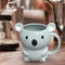 Product Name Childrens Cartoon Ceramic Mug With Bear And Raccoon Designs 3