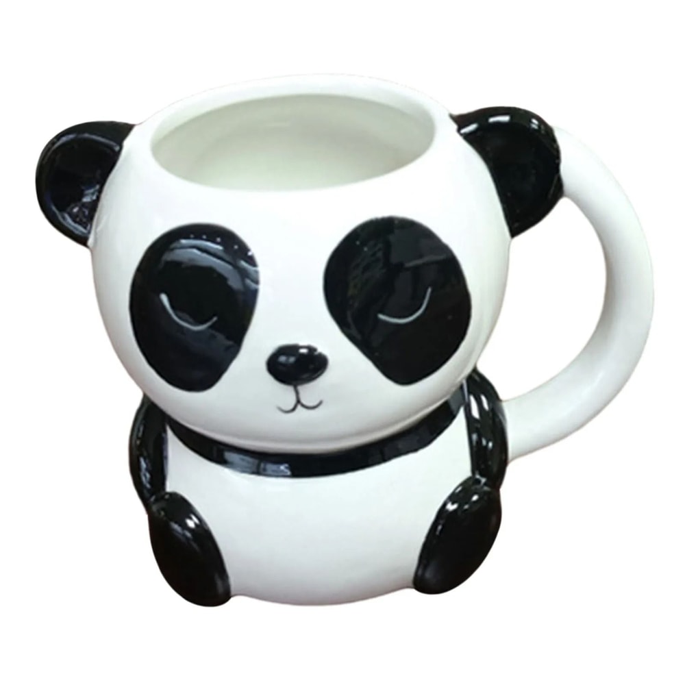 Product Name Childrens Cartoon Ceramic Mug With Bear And Raccoon Designs 4
