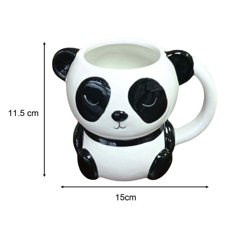 Product Name Childrens Cartoon Ceramic Mug With Bear And Raccoon Designs 8