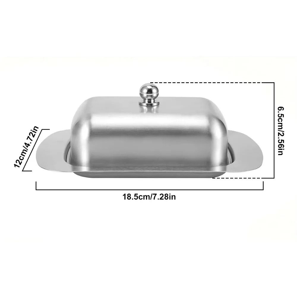 Stainless Steel Butter Dish With EasyGrip Lid 5