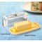 Plastic Butter Dish With Integrated Spreader Knife And Silicone Bottom 3