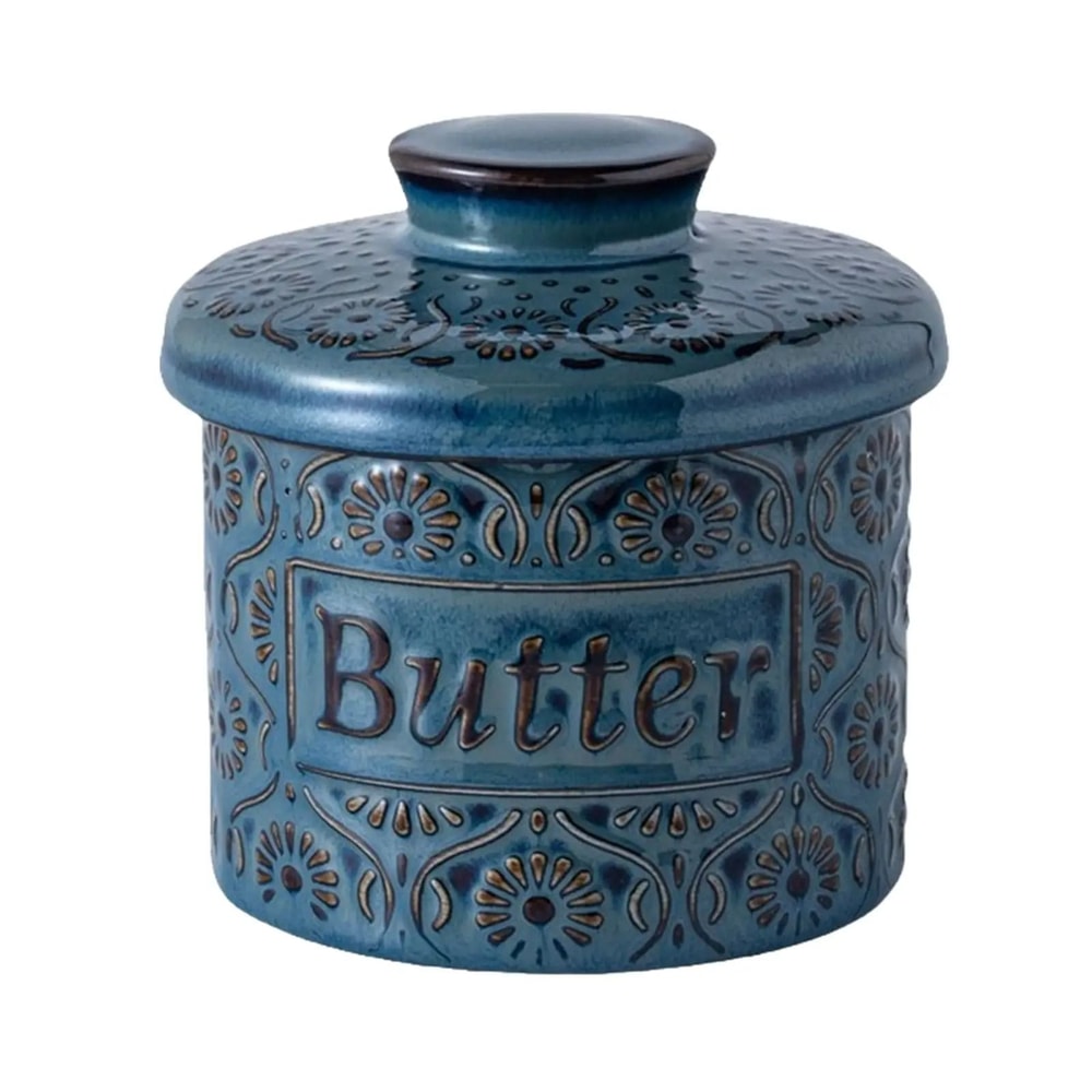 Ceramic Butter Crock With French Porcelain Freshness Lid 4