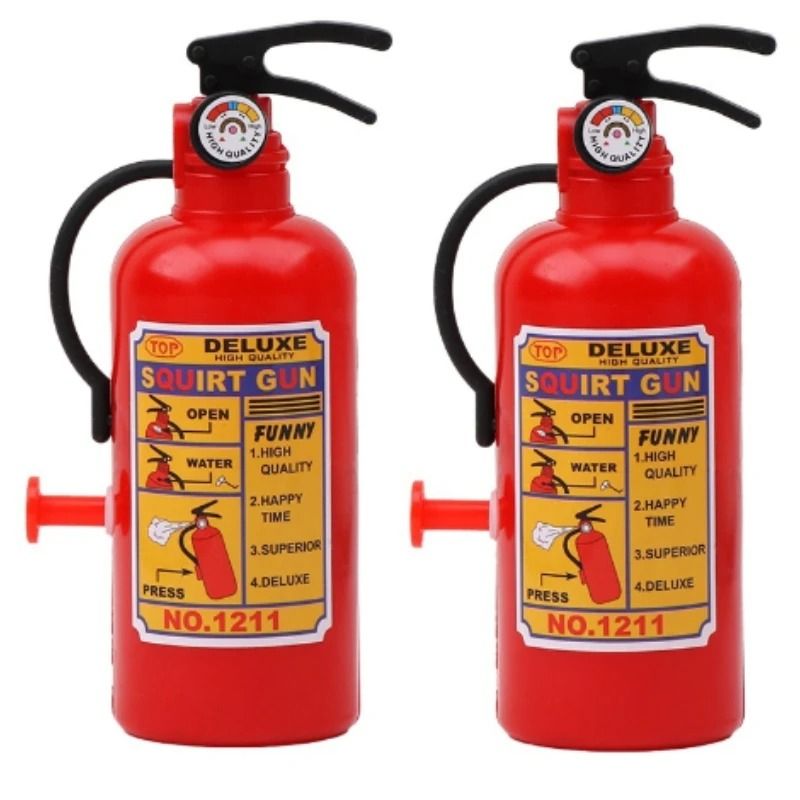 Funny Mini Fire Extinguisher Water Guns With DualPack Spray Action 5