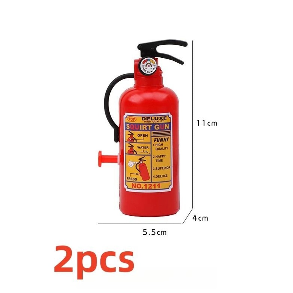 Funny Mini Fire Extinguisher Water Guns With DualPack Spray Action 6
