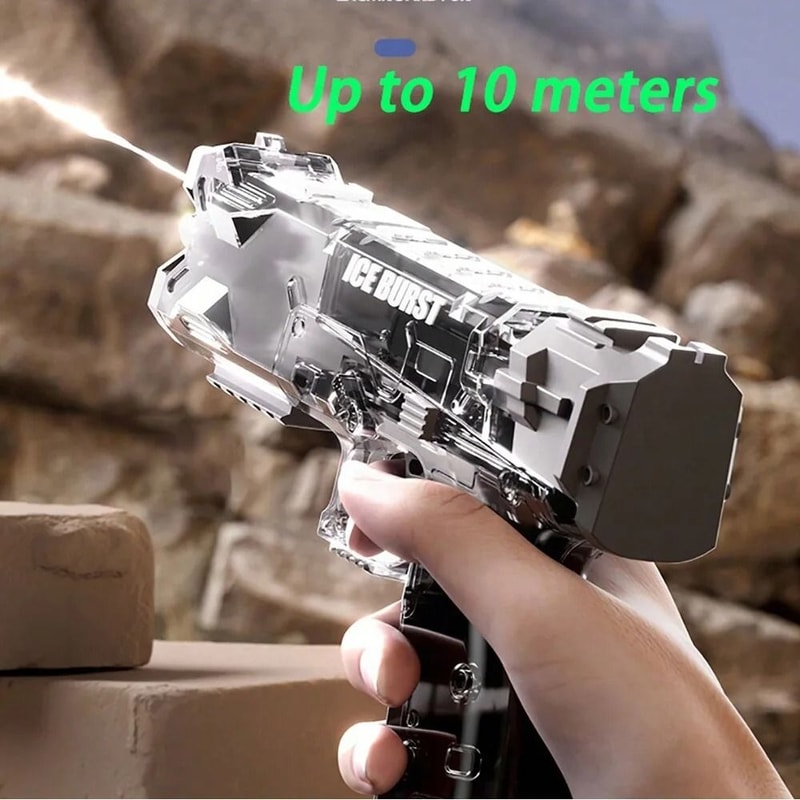 Transparent Desert Eagle Water Toy Gun With Manual Burst Performance 1