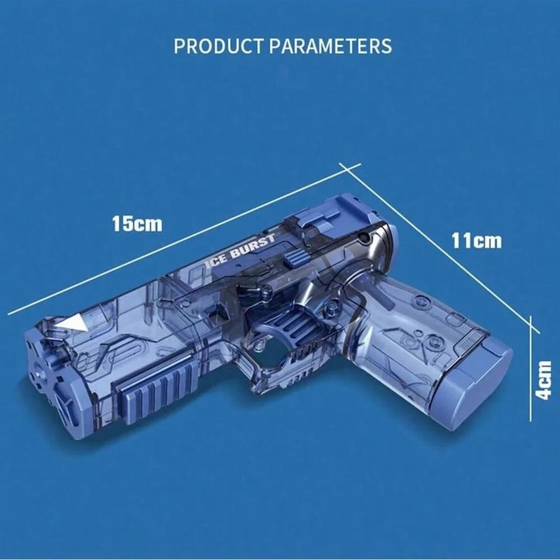 Transparent Desert Eagle Water Toy Gun With Manual Burst Performance 5