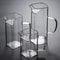 Square Mouth High Borosilicate Glass Tea Pitcher With Integrated Filter 4