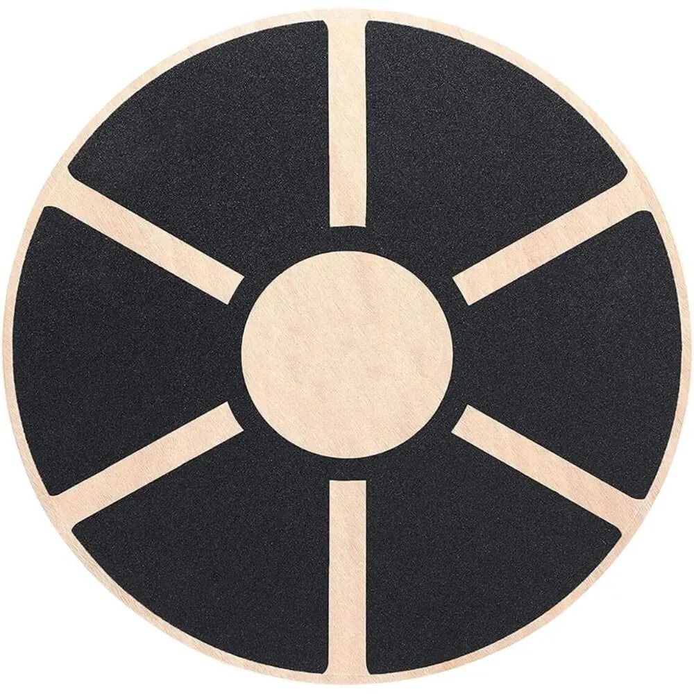 Wooden Wobble Balance Board With NonSlip Grip For Yoga Fitness 6
