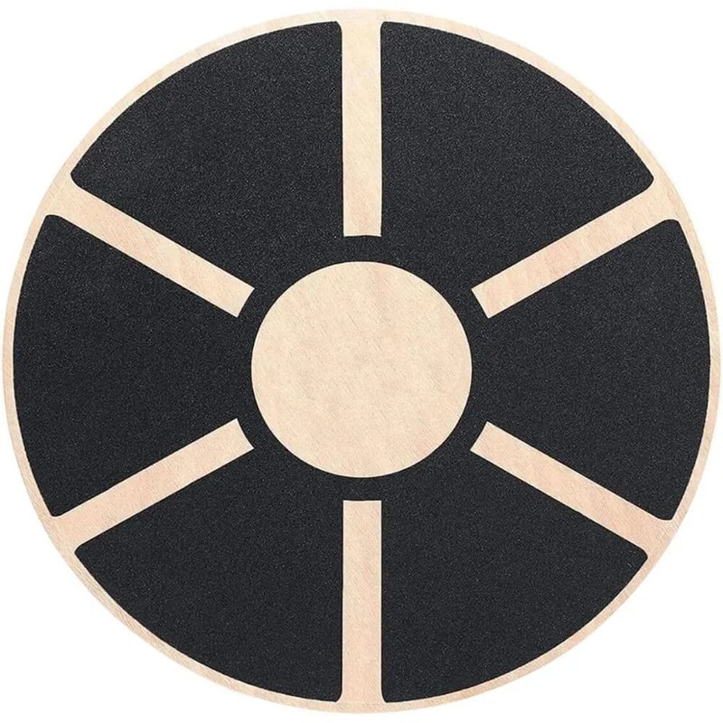 Wooden Wobble Balance Board With NonSlip Grip For Yoga Fitness 6