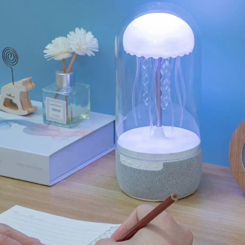 Creative Colorful Jellyfish Lamp Bluetooth Speaker With HiFi Stereo Sound 2
