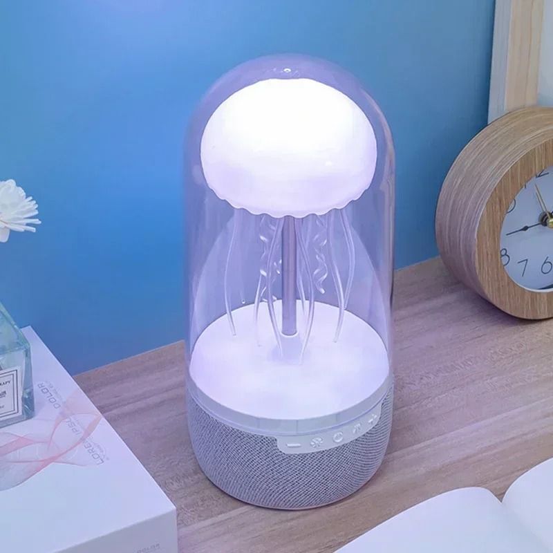 Creative Colorful Jellyfish Lamp Bluetooth Speaker With HiFi Stereo Sound 4