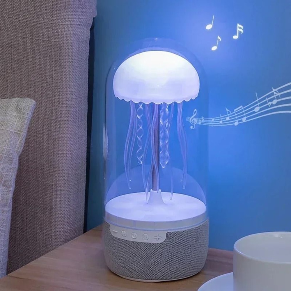 Creative Colorful Jellyfish Lamp Bluetooth Speaker With HiFi Stereo Sound 5