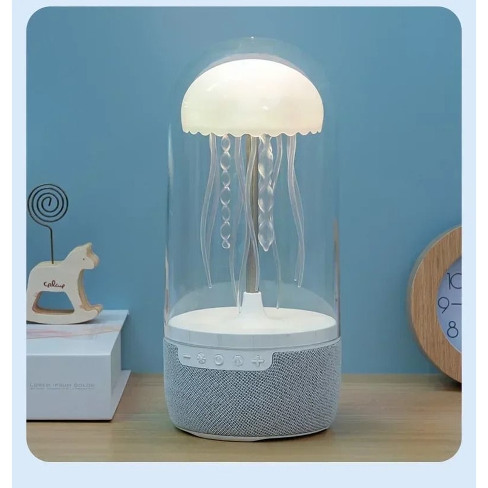 Creative Colorful Jellyfish Lamp Bluetooth Speaker With HiFi Stereo Sound 6