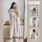 Autumn And Winter Facecloth Female Coral Velvet Long Home Wear Robe 0