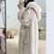 Autumn And Winter Facecloth Female Coral Velvet Long Home Wear Robe 1