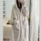 Autumn And Winter Facecloth Female Coral Velvet Long Home Wear Robe 2