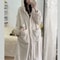 Autumn And Winter Facecloth Female Coral Velvet Long Home Wear Robe 2