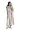 Autumn And Winter Facecloth Female Coral Velvet Long Home Wear Robe 5