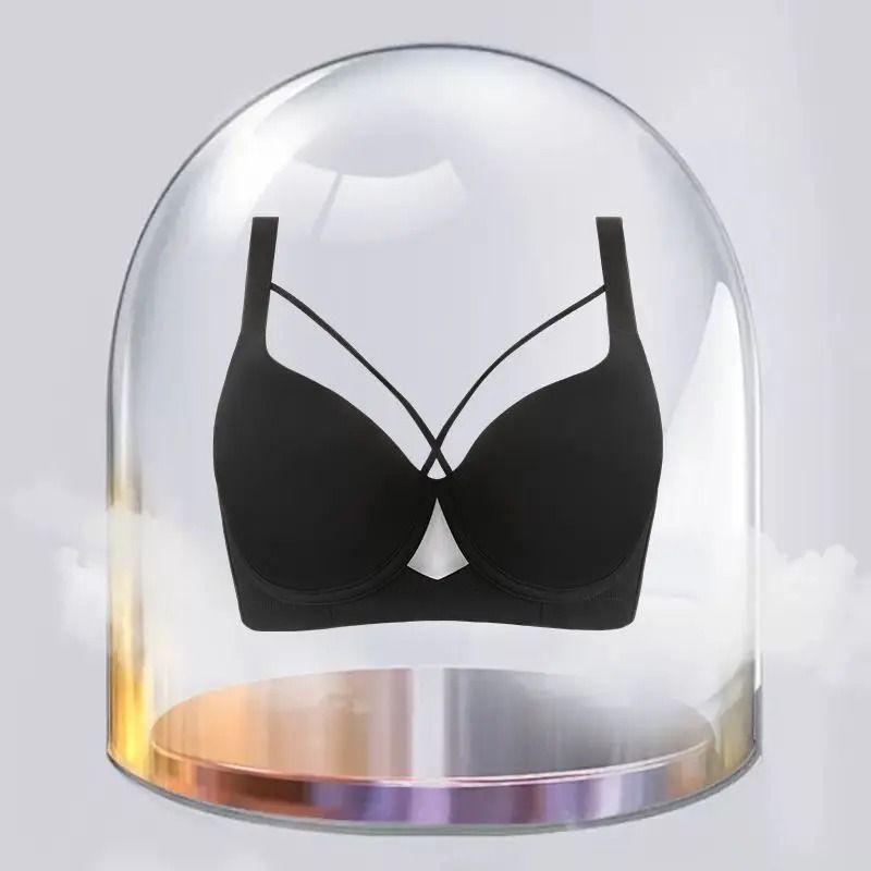 Large Size Seamless Lingerie For Women Thin And Sexy Pushup Anti Sagging Sports Bra 6