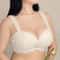 French Lace Bra For Women Big Chest Appears Small Pushup Breast Collection Anti Sagging Lingerie 0