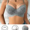 Womens Thin 34 Lace Sexy Beautiful PushUp AntiSagging Breathable Underwire Bra 8
