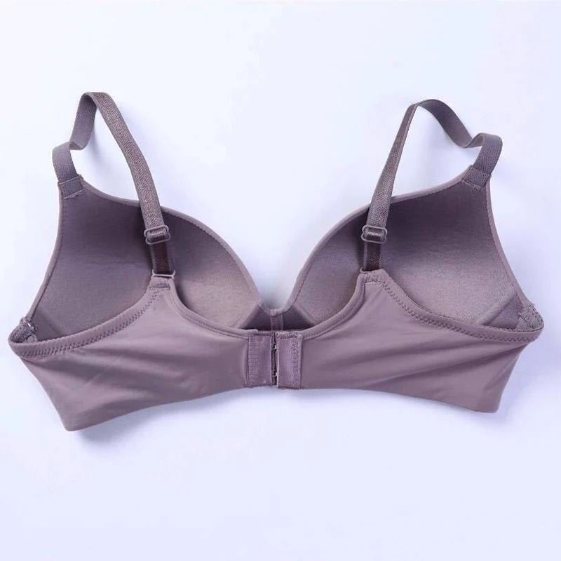 Ice Silk Bra For Women Comfort Wireless Gather Sexy Underwear Push Up Simple Lingerie Seamless Bras 1