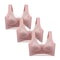 FallSweet 3PCS Lace Push Up Bras For Women Sexy Wireless Ice Silk Deep V Bralette Tops 16