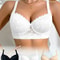 Sexy Womens Lace Splicing Underwire PushUp And Side Breast Minimizing Bra 9