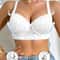 Sexy Womens Lace Splicing Underwire PushUp And Side Breast Minimizing Bra 8