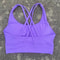 Solid Color Fitness Sport Bra Cross Back High Strength Comprehensive Training Top 2