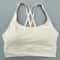 Solid Color Fitness Sport Bra Cross Back High Strength Comprehensive Training Top 3