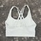 Solid Color Fitness Sport Bra Cross Back High Strength Comprehensive Training Top 6
