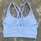 Solid Color Fitness Sport Bra Cross Back High Strength Comprehensive Training Top 15