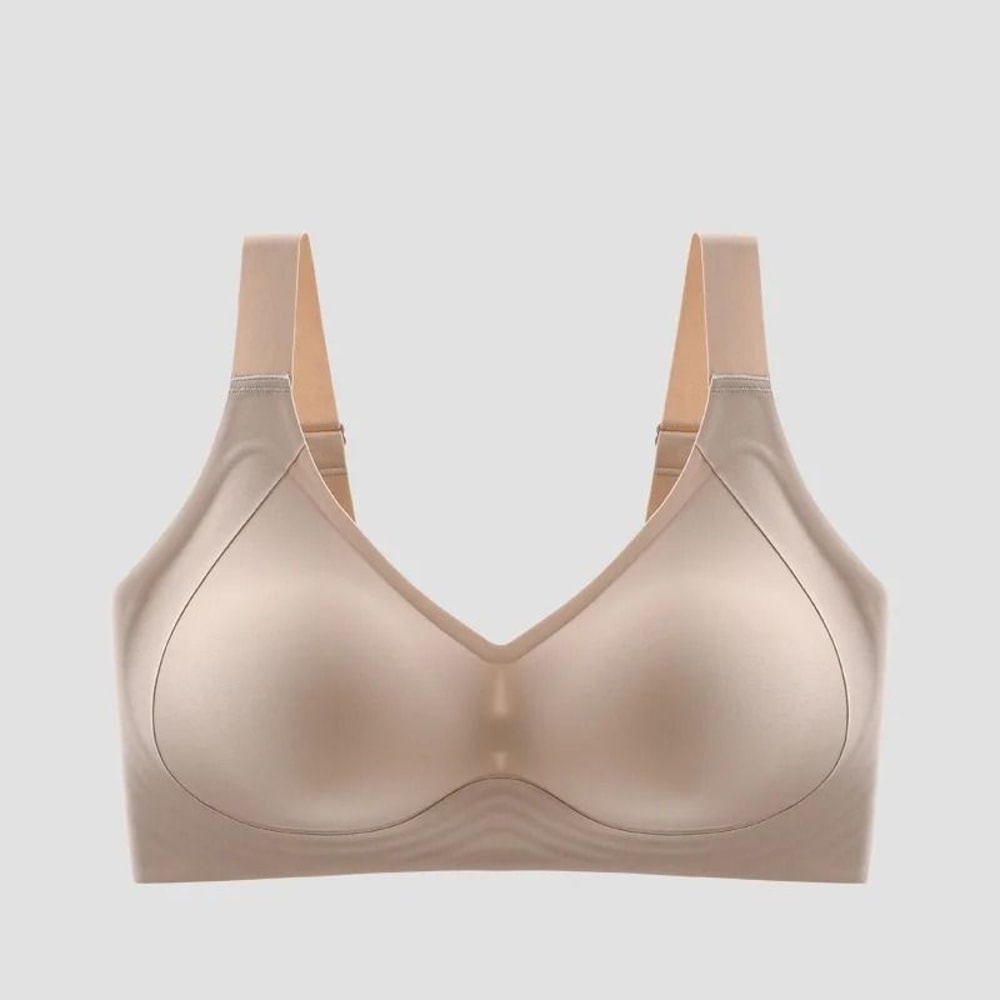 Big Breasted Sleeping Bra Wireless Gathered Plus Size Anti Sagging Yoga Vest 7