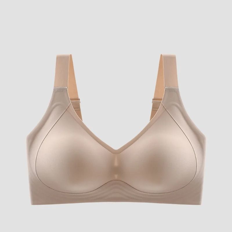 Big Breasted Sleeping Bra Wireless Gathered Plus Size Anti Sagging Yoga Vest 7