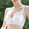 Women Sexy Lace Padded Embroidery Push Up Plus Size Breathable Underwire Bra 3