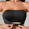 Seamless Strapless Front Button NonSlip Half Cup Comfortable Smooth Bra 0