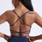 Solid Color CrossBack High Strength Fitness Bra Yoga Top 15