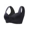 Large Size Seamless Front Button Fixed Cup BreastShrinking Bra 6
