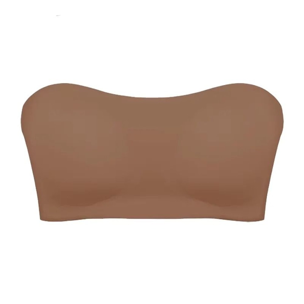 Seamless Ice Silk Strapless Push Up AntiSlip Bra 10