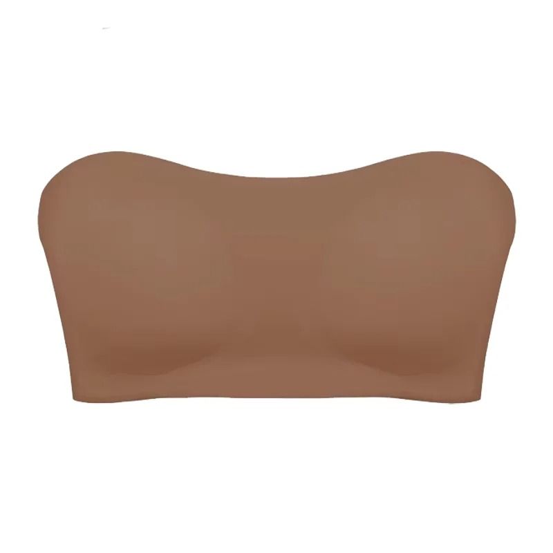 Seamless Ice Silk Strapless Push Up AntiSlip Bra 10