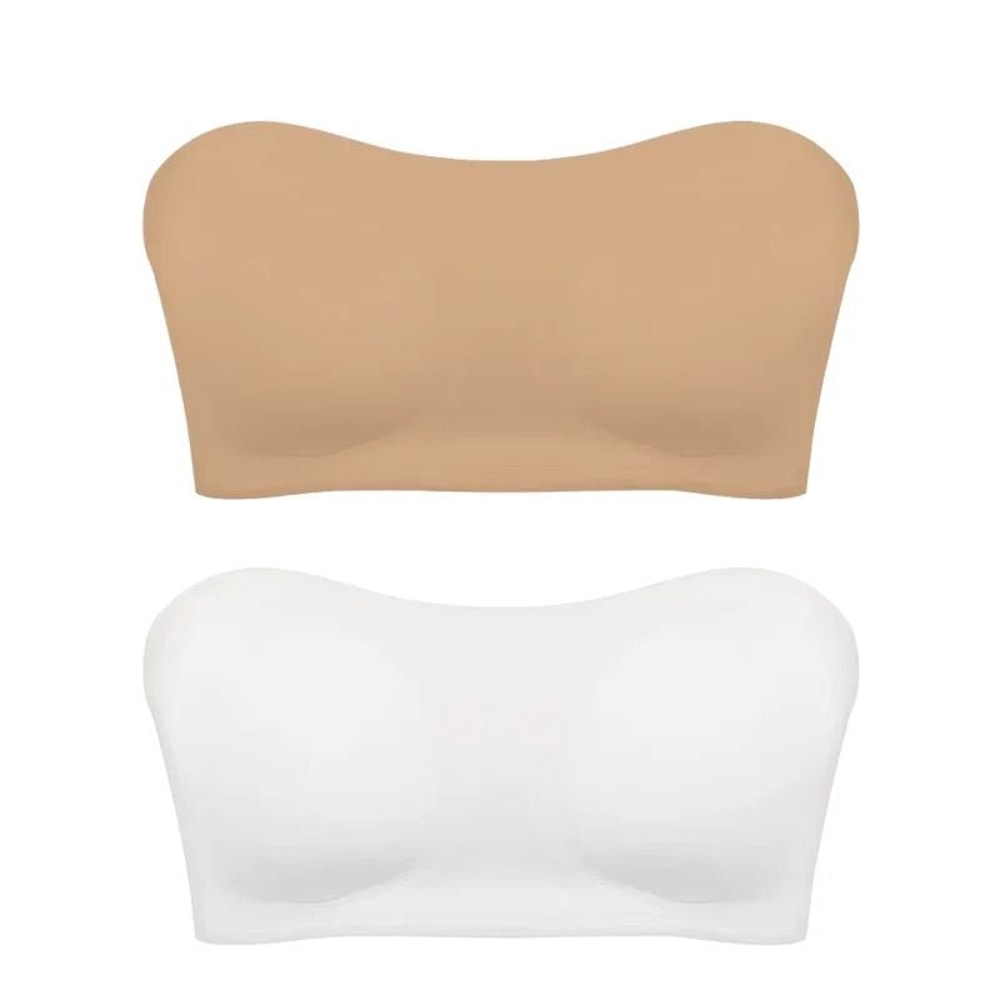 Seamless Ice Silk Strapless Push Up AntiSlip Bra 18