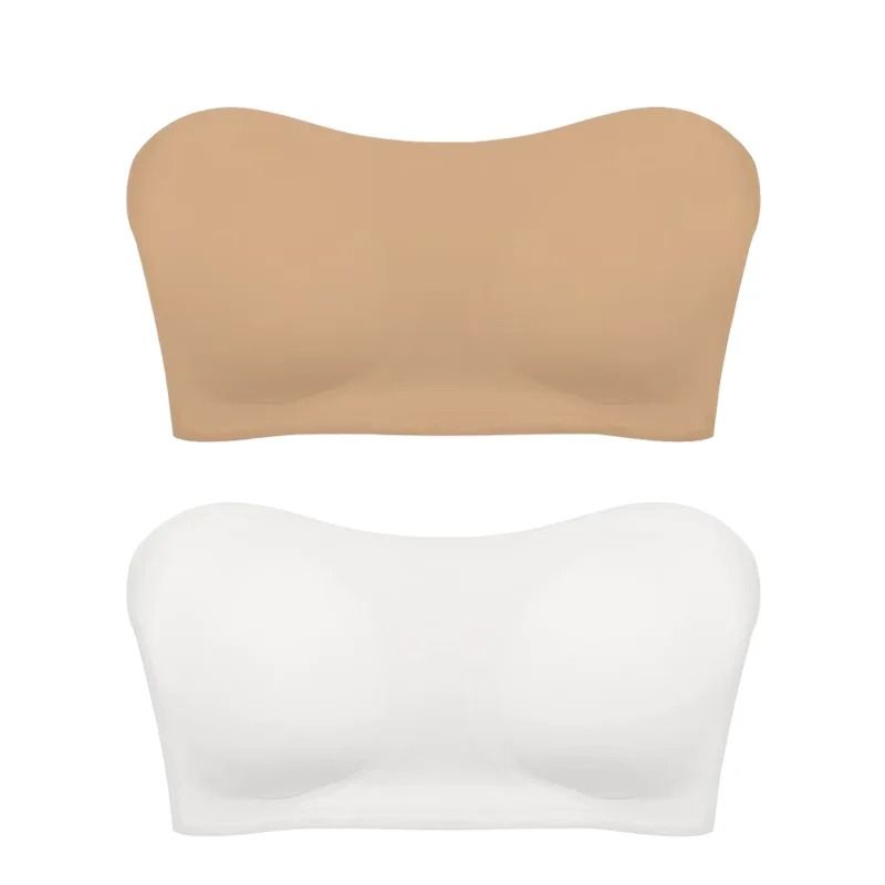 Seamless Ice Silk Strapless Push Up AntiSlip Bra 18