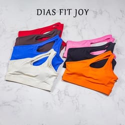 dias fit joy womens one shoulder sports bra yoga vest