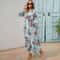 Womens Bohemian Floral Chiffon Full Sleeve Maxi Dress 2