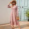 Womens Bohemian Floral Chiffon Full Sleeve Maxi Dress 3
