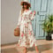 Womens Bohemian Floral Chiffon Full Sleeve Maxi Dress 8