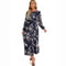 Womens Bohemian Floral Chiffon Full Sleeve Maxi Dress 15