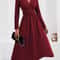 Elegant Overlap VNeck Knit Bodycon Maxi Dress 2